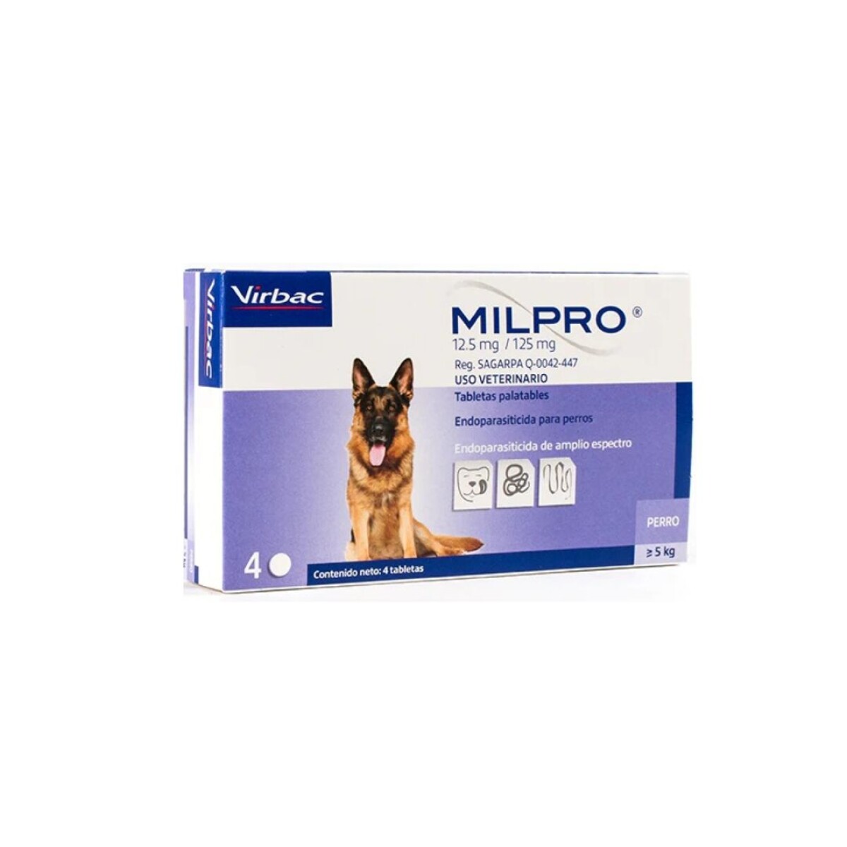 MILPRO DOG 125 MG UNIDAD 