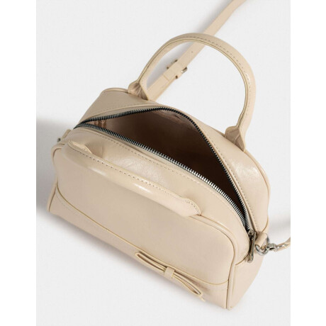 Cartera Bowling Marron Beige