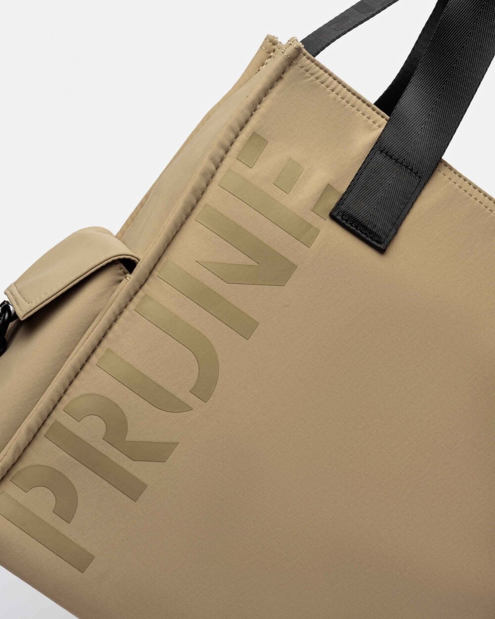 Cartera Al Hombro Light Nylon Negro Taupe
