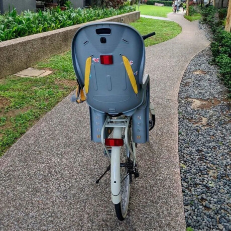 Silla Para Bicicleta Para Niños Bebe Super Segura Comoda Hts Negro Mate
