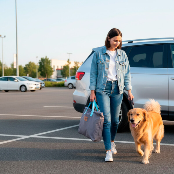 Cubre Asiento Auto Funda Protector Mascota Impermeable TEMO Color Azul con Negro