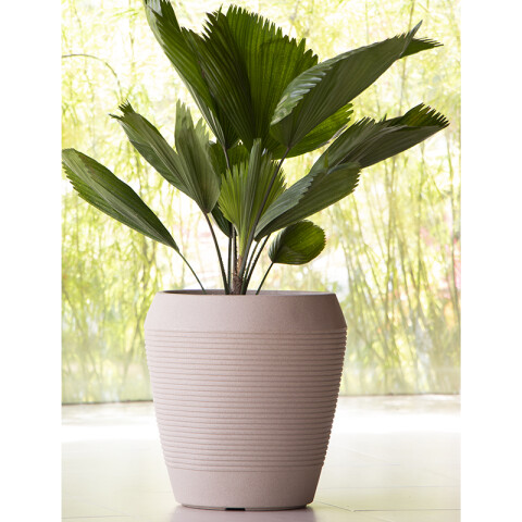 Maceta "EGIPCIO" Ø31 x 29cm. color arena -TRAMONTINA TD0211