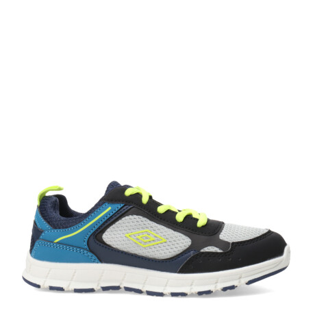 Championes de Niño Umbro Gris - Negro - Amarillo Lima