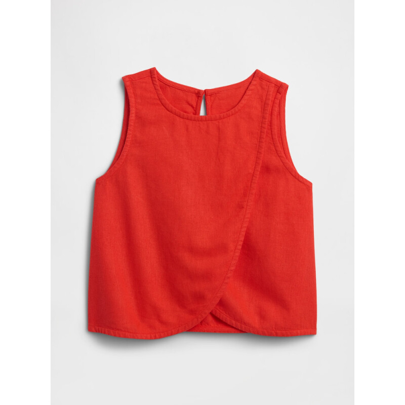 V-FAST SS LINEN SEED TOP POSTER RED