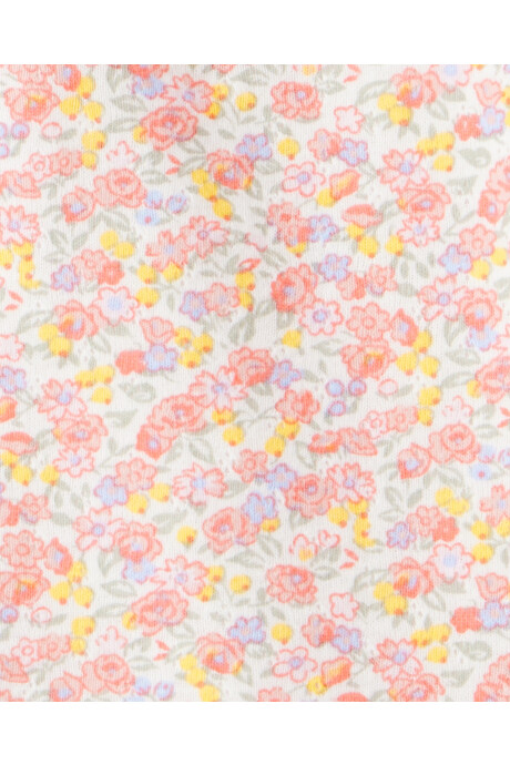Body de algodón, manga larga, diseño floral Body de algodón, manga larga, diseño floral