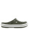 Zueco de Hombre Crocs Crocband Verde - Blanco