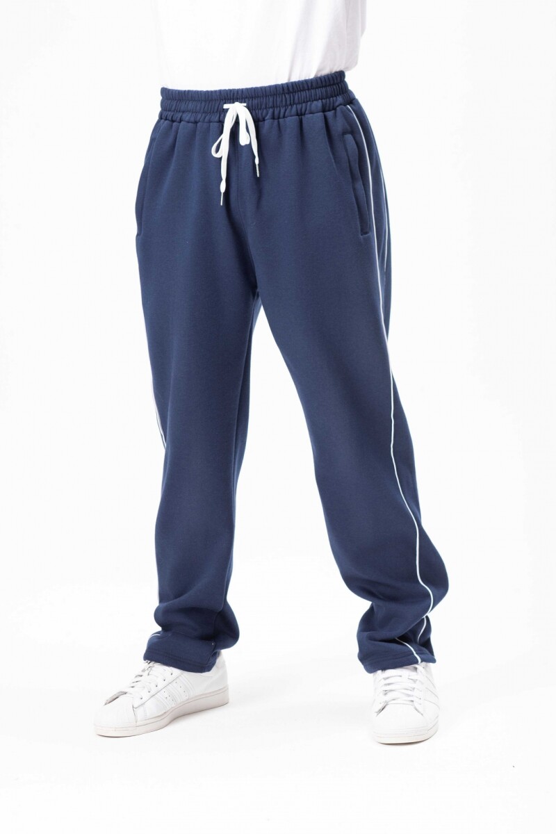 Pantalon DOS LINEAS AZUL