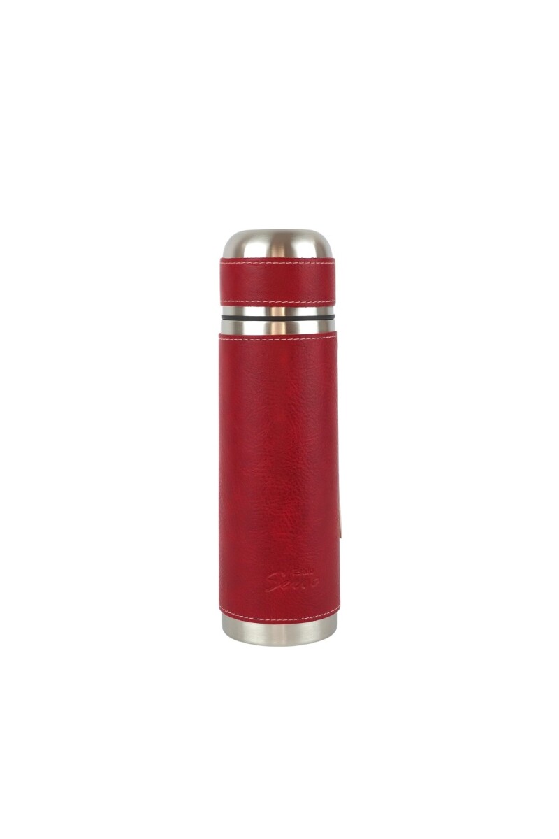 Termo de acero forrado 500 ml Rojo