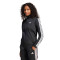 Campera de Mujer Adidas Deportiva 3 Tricot Negro - Blanco