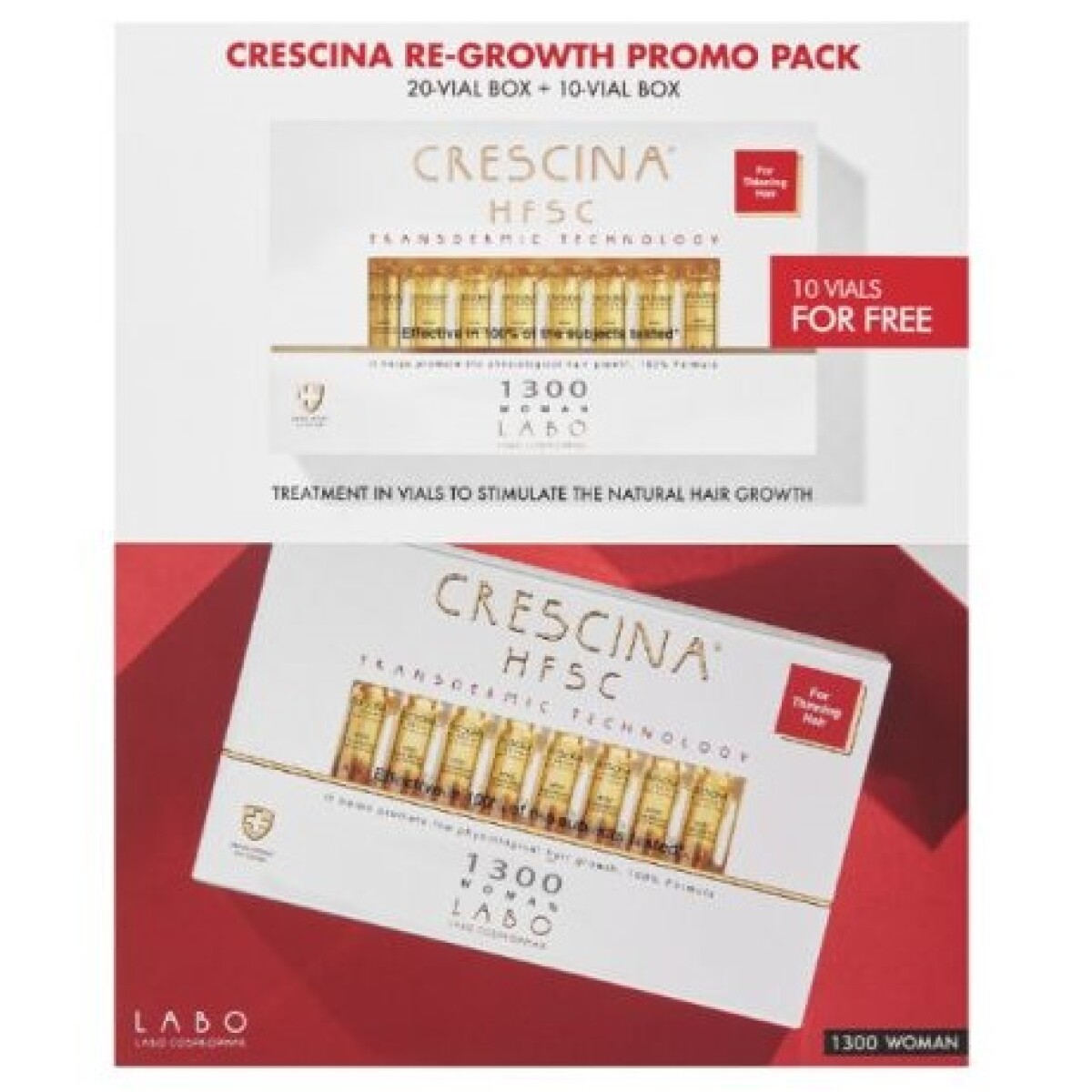 Crescina Re-growth Woman 1300 20 + 10 Free 