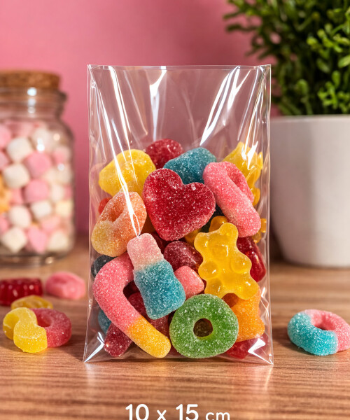 Bolsas de nylon 10x15 cm - 50 unidades Bolsas de nylon 10x15 cm - 50 unidades