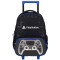 Mochila Play Station C/Carro Negro - Azul