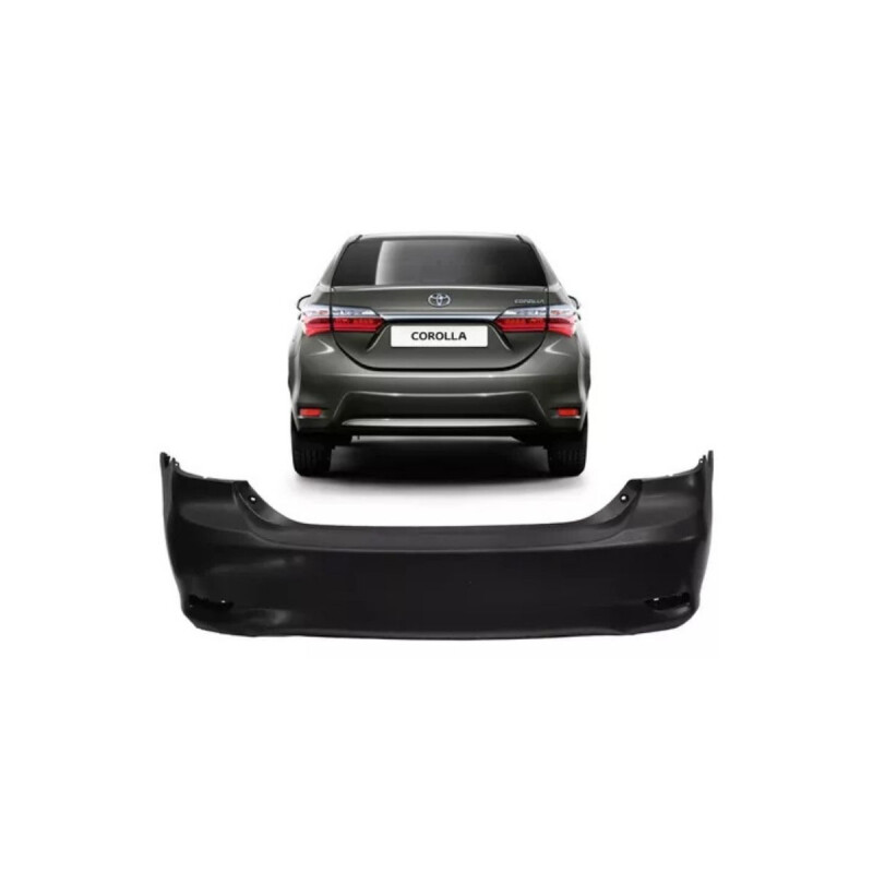 PARAGOLPE TRASERO NEGRO LISO Paragolpe Trasero Negro Liso