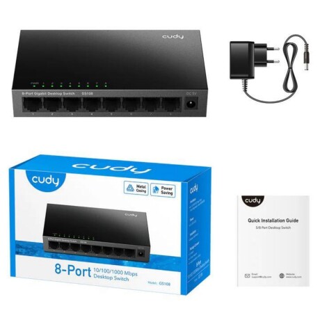 Switch Cudy 8 Puertos Gigabit Metálico 001