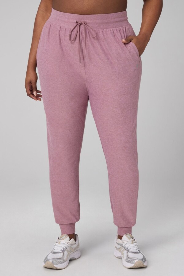 Leggings Jogger Cloud Jersey Mujer Mushroom Mauve Heather