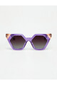 Lentes Tiwi Hexagon Ii Shiny Bicolor Purple/pink With Burgundy Gradi
