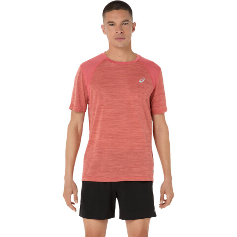 Polo Running Road SS Top Hombre Dark Pink Clay