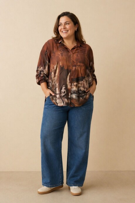 CAMISA CLARISSE Tostado