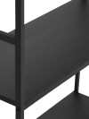 Estantería ASTRUP 4 estantes negro Estantería ASTRUP 4 estantes negro
