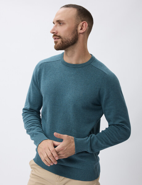 Sweater tejido Porto petroleo