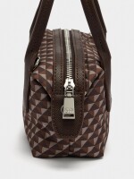 Bolso Bandolera Estampado De Nylon camel
