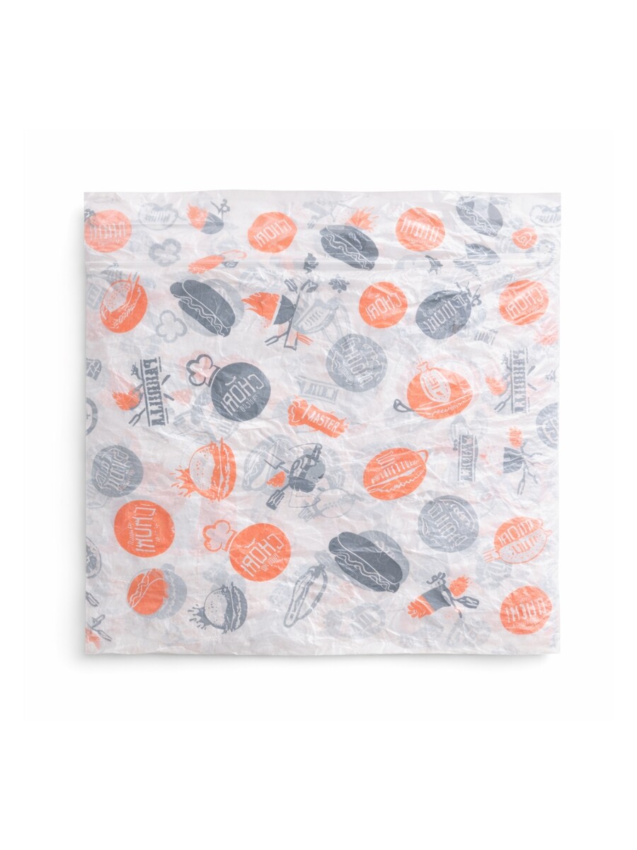 BOLSA EN ROLLO IMPRESA PARA HAMBURGUESA impreso hamburguesa