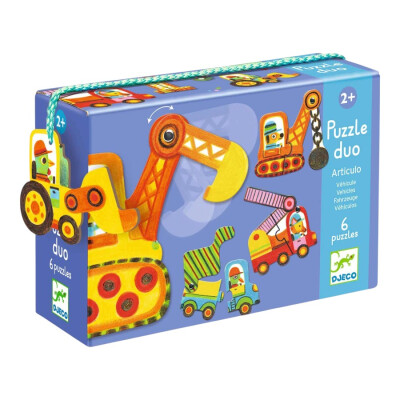 Set 6 Puzzles Máquinas Djeco Set 6 Puzzles Máquinas Djeco