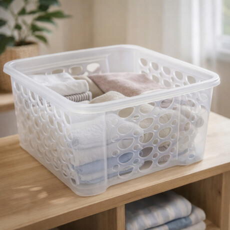 Cesto apilable calado Sanremo TRANSPARENTE