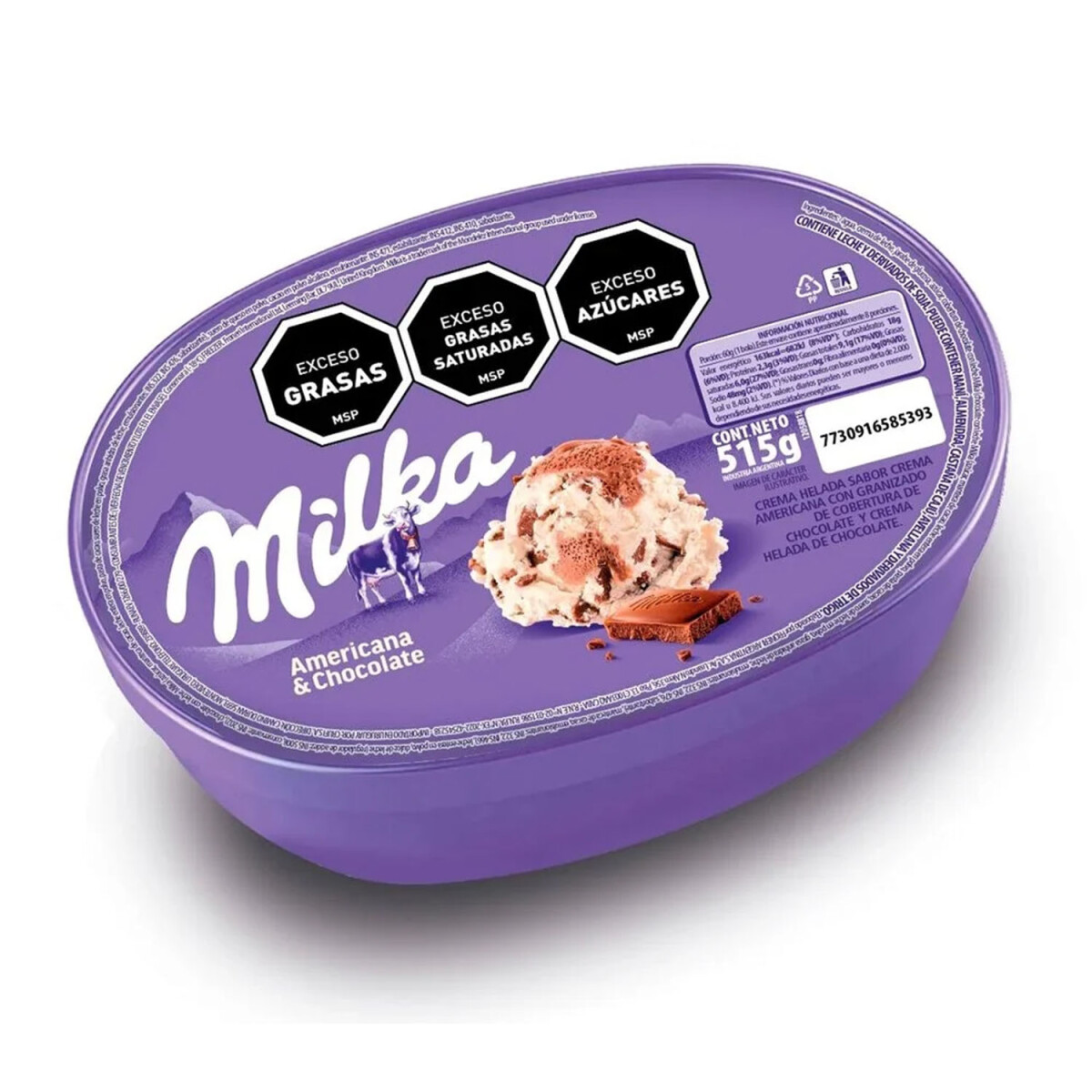 Helado Milka 1L 