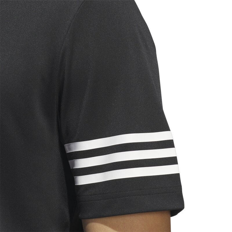 Remera Adidas Polo 3-Rayas Negro