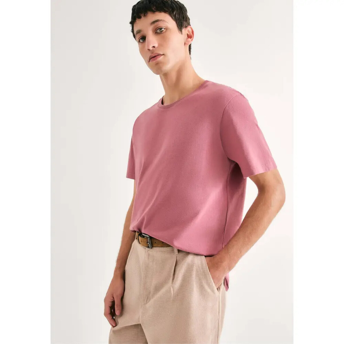 CAMISETA MM MASC - ROSA MEDIO 