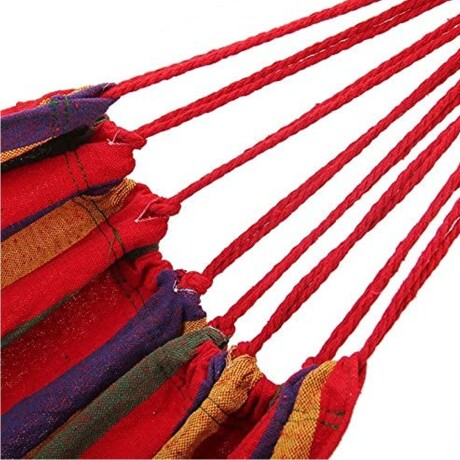 Hamaca Paraguaya Reforzada Resistente Con Bolso Multicolor