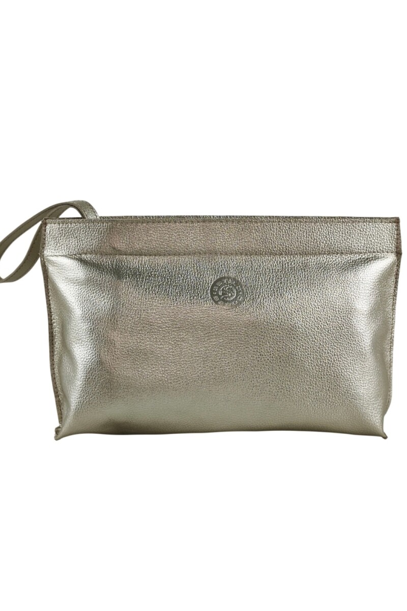 Sobre de mujer en cuero Champagne