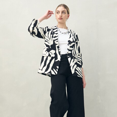 BLAZER IRENE Negro/Crudo
