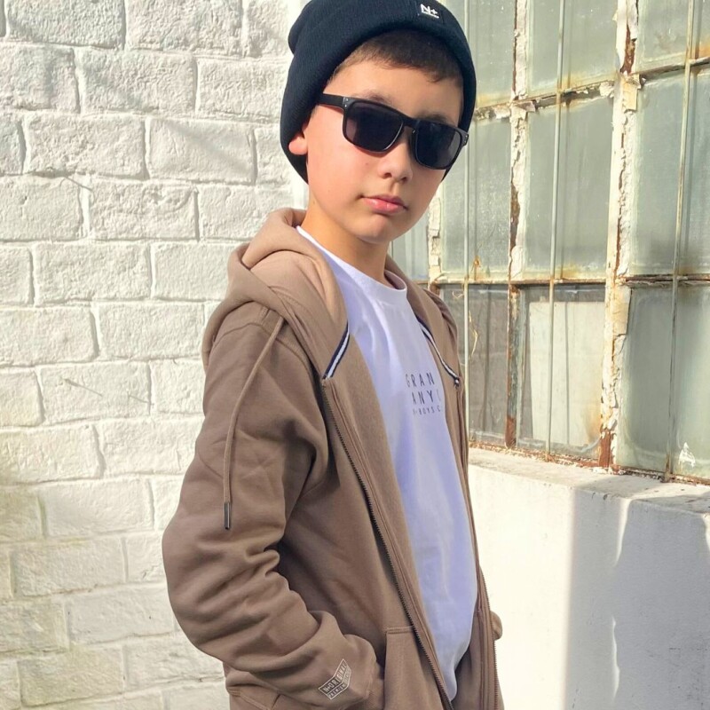 Campera con Estampa N+ Tostado