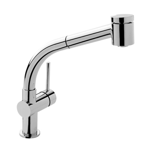 Griferia De Cocina Monocomando Linea Temple Fv Con Rociador Extraíble Cromo 000