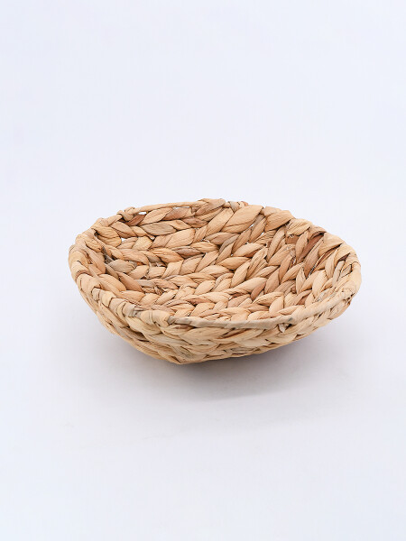 CESTO TEJIDO BEIGE (V)