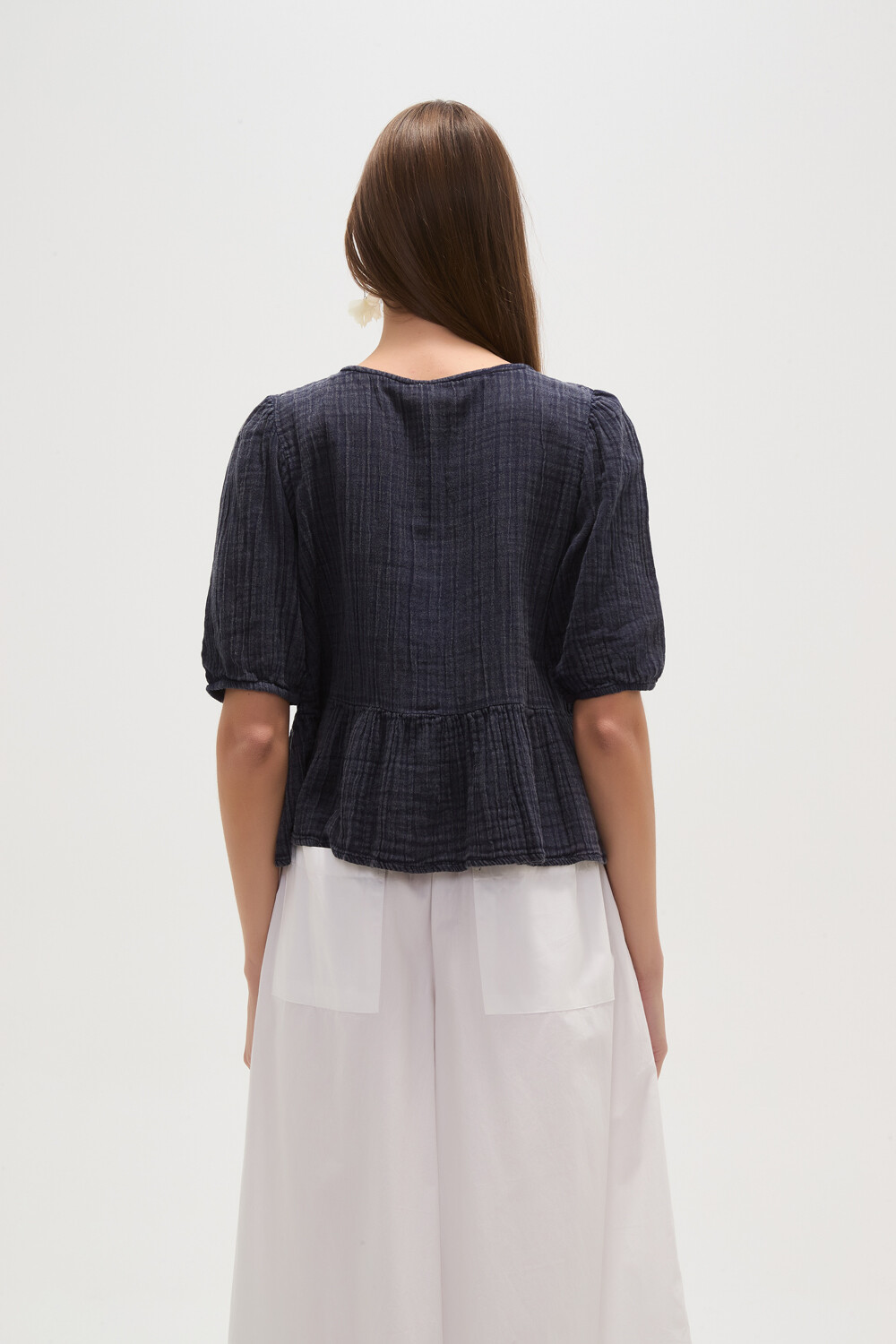 Blusa Osleb Azul Piedra