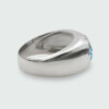 Anillo Acacia de plata 925 con topacio azul Anillo Acacia de plata 925 con topacio azul