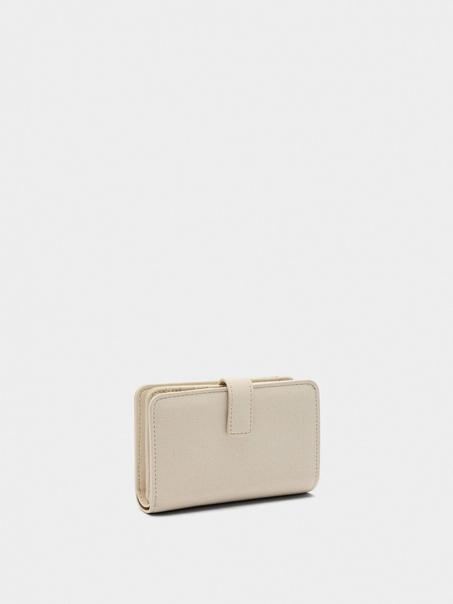 Cartera Con Textura beige
