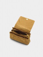 Bolso De Hombro Acolchado Con Solapa camel
