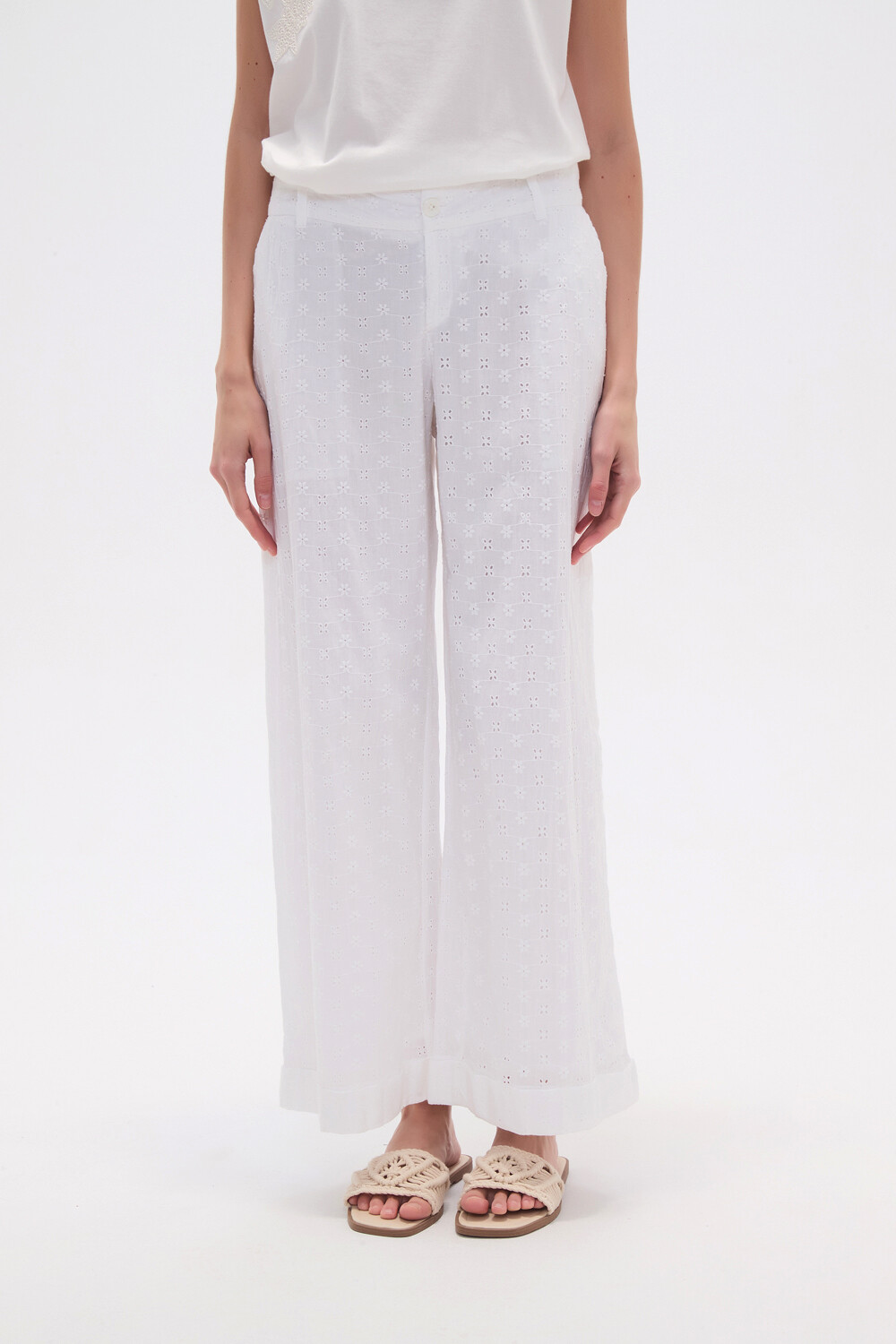 Pantalon Mange Marfil / Off White