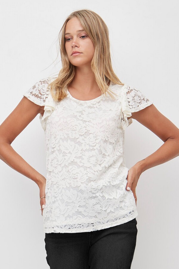 Blusa Encaje CRUDO