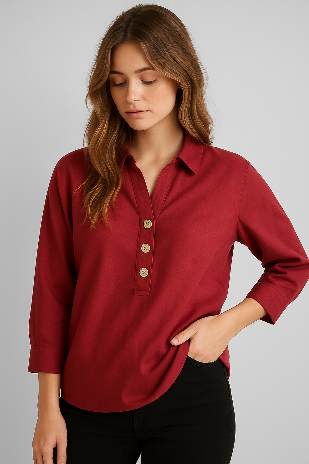 Blusa Kansas Bordeaux