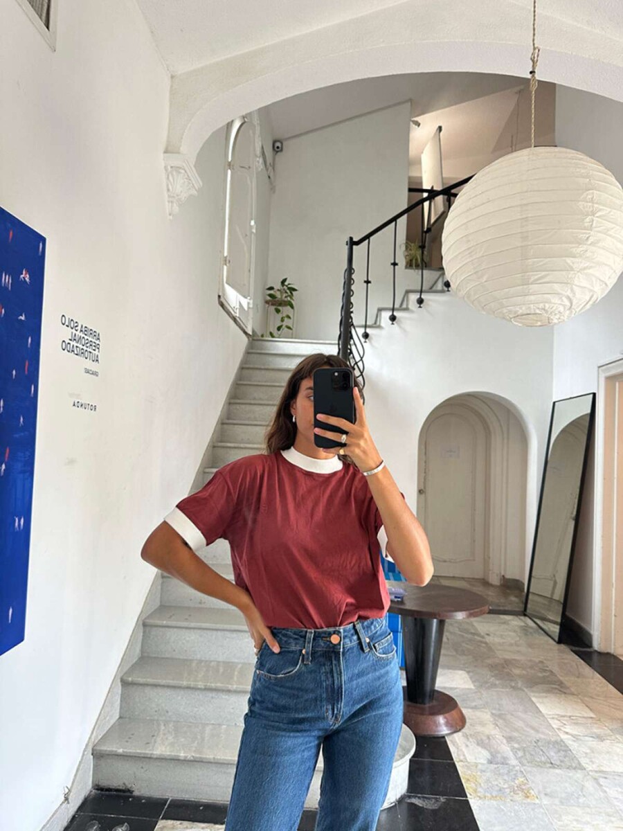 Camiseta Polit - Bordeaux 
