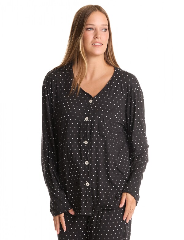 Pijama Con Pantalon NEGRO/MULTI