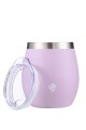 MATE TERRANO ACERO C/ TAPA 130ML LILA
