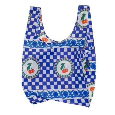 Bolsa Re-utilizable de Nylon Reciclado, Impermeable Cherry Tile