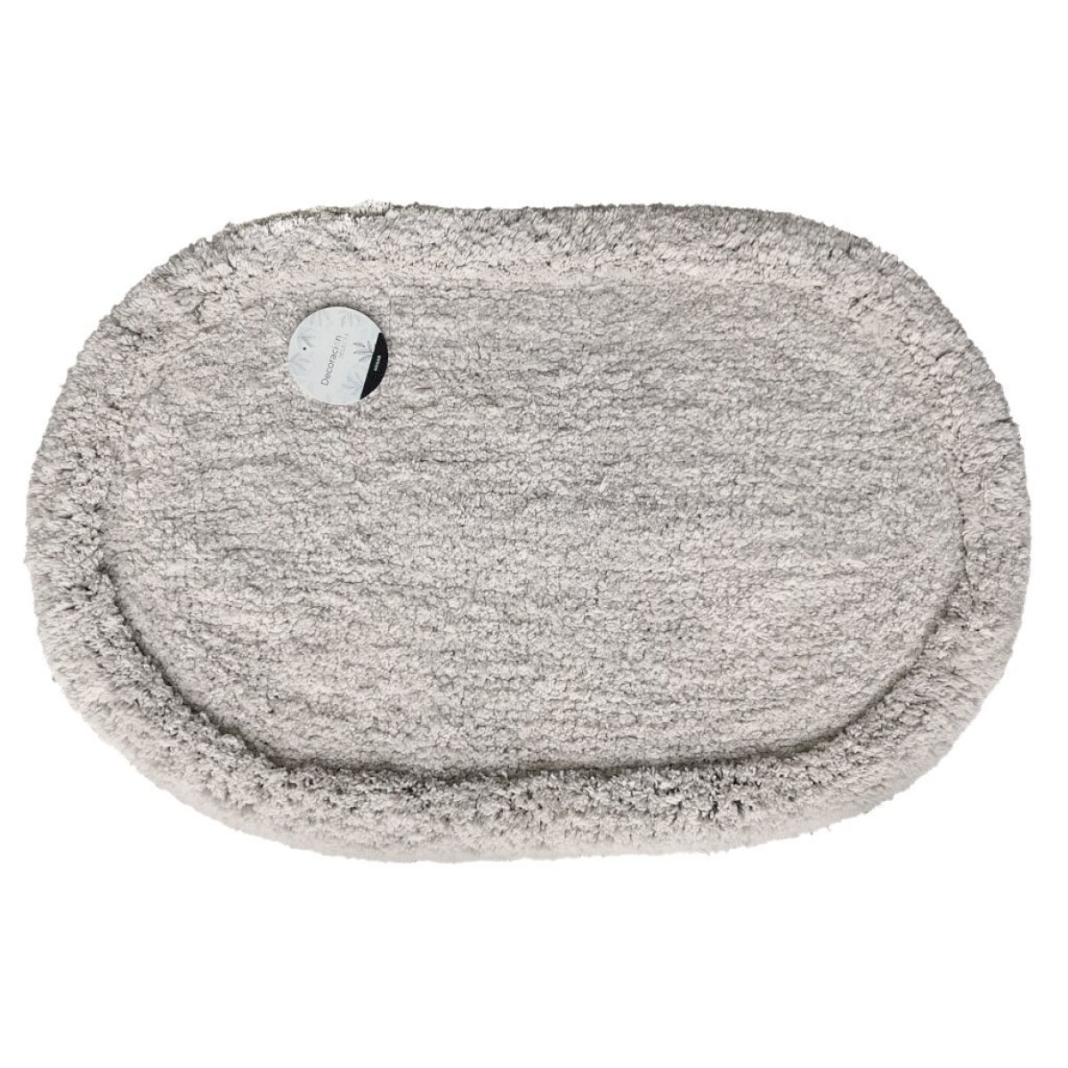 ALFOMBRA OVAL 40x60CM DOS TEXTURAS NATURAL 