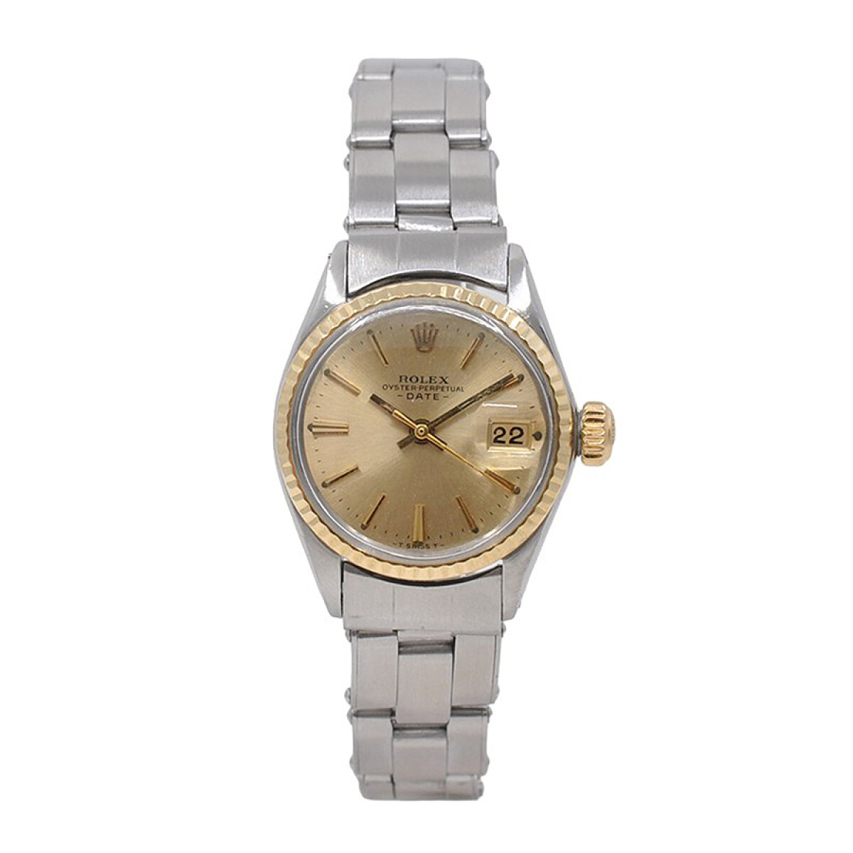 Rolex Date Dama 6517 Año 1967 Acero Y Oro. Malla Acero 